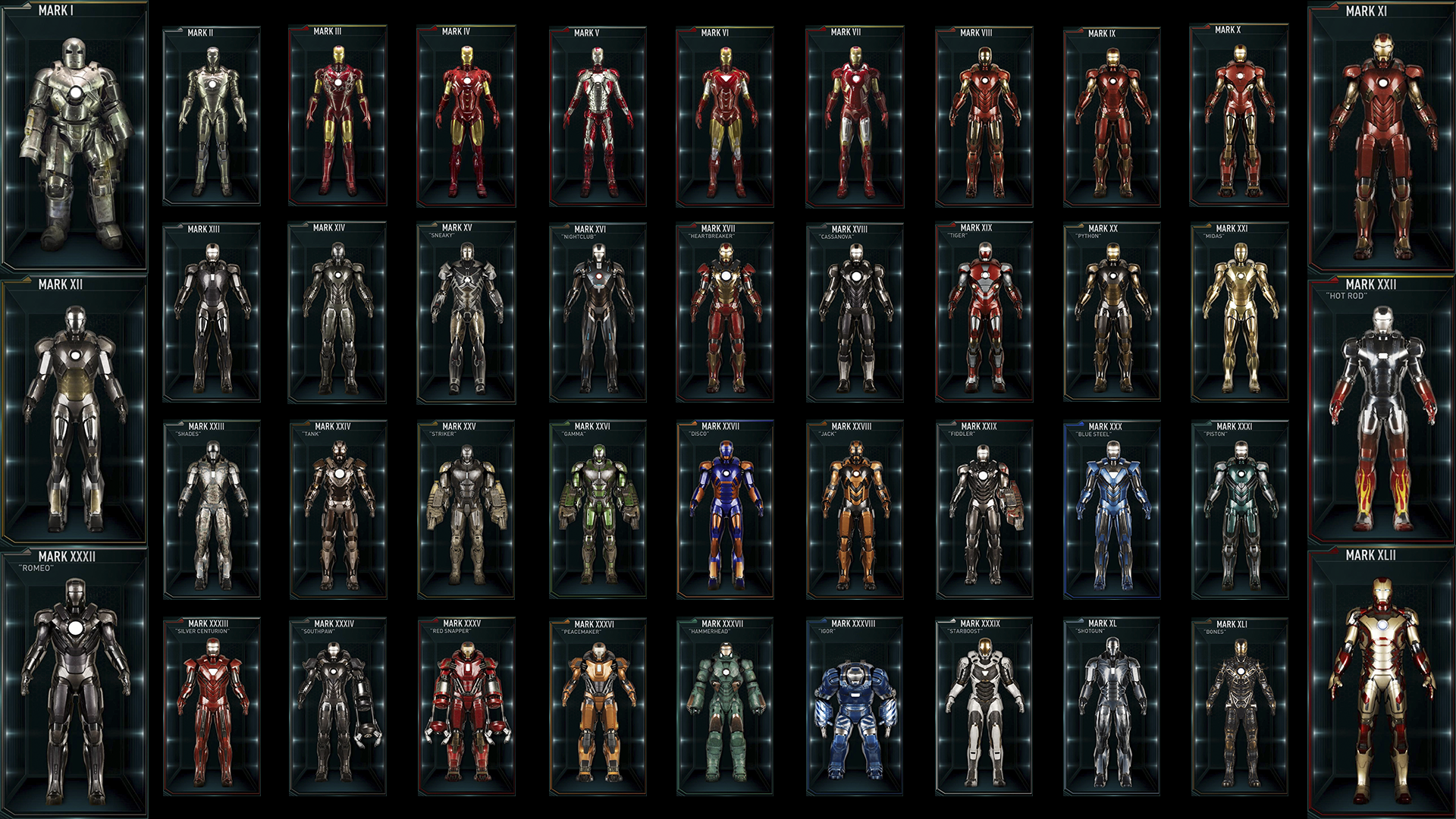 iron man mk suits